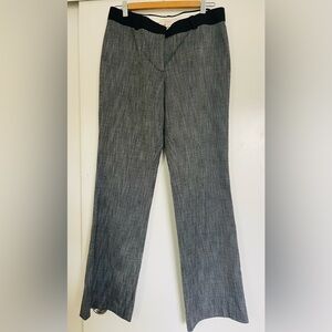 An Taylor LOFT Black and Gray Textured Pants